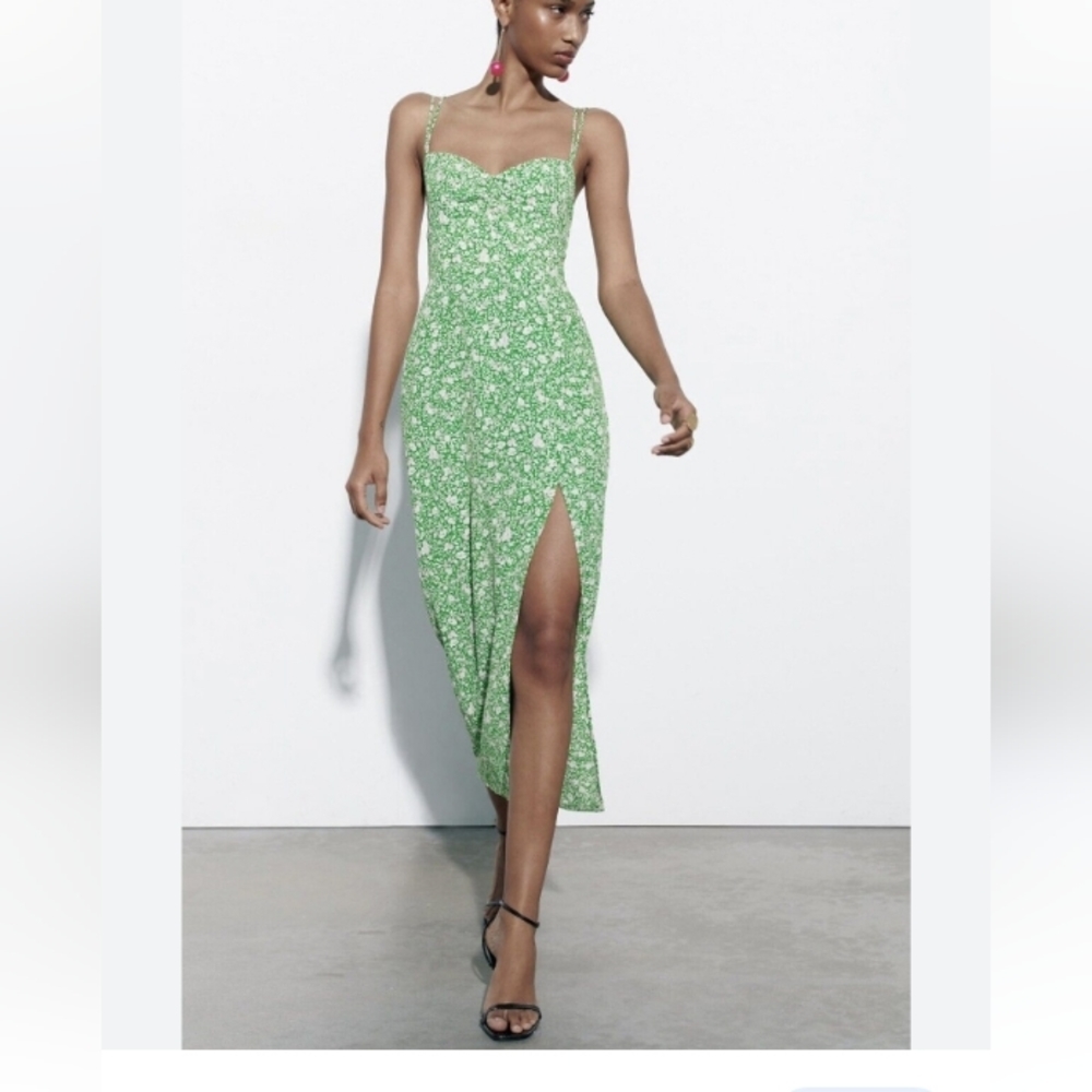 Zara Printed Corset Style Dress